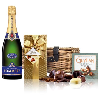 Pommery Brut Royal Champagne 75cl And Chocolates Hamper